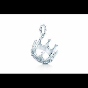 Tiffany & co sterling silver crown charm